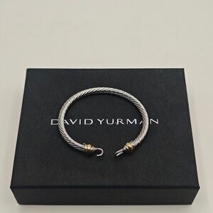 David Yurman Classic Cable Bracelet in Silver and Gold